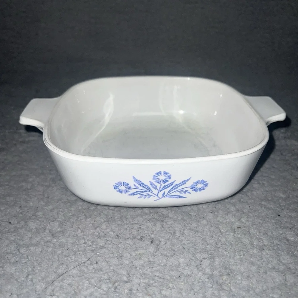 VTG 1958-1959 Corning Pyroceram B-9 Blue CornFlower 8
